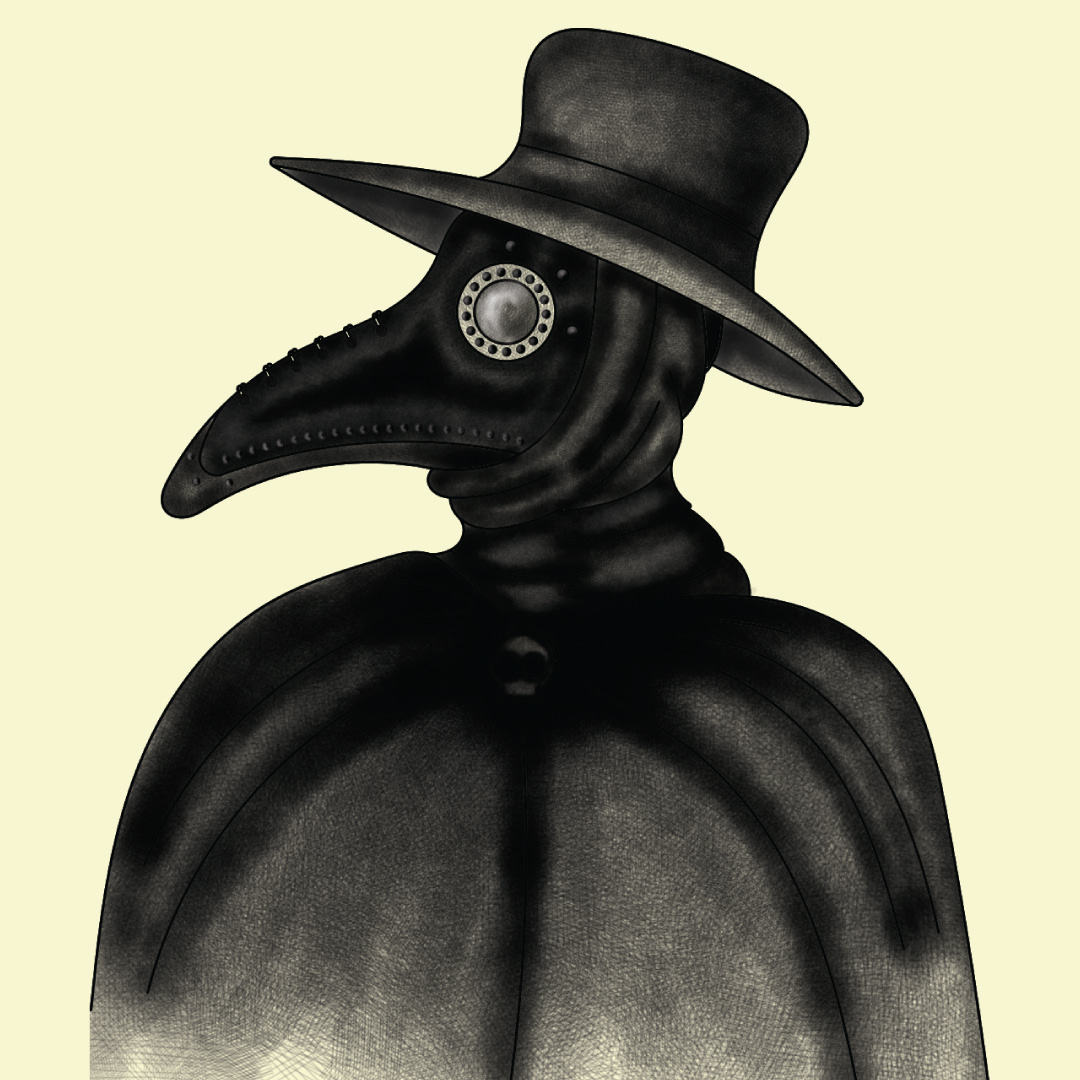 Plague Doctor 'Wash Your Hand' Sign by Lilly Luke