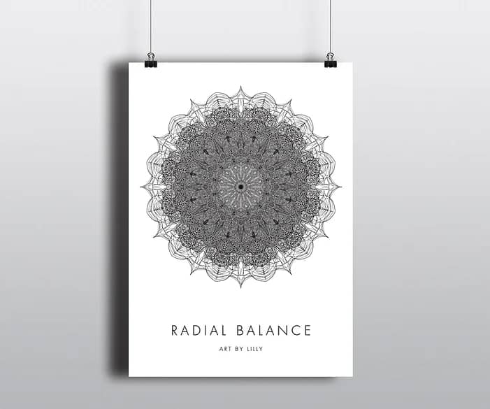 Radial Balance Mandala Design by Lilly Luke